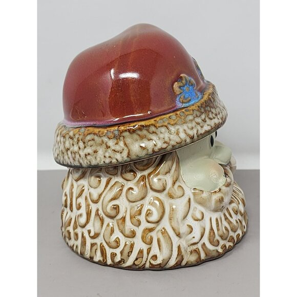 Kirkland's Potter's Garden Santa Glazed Ceramic Tealight Candle‎ Holder - Picture 4 of 11